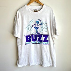 Effectus Clothing Men's XL Buzz On The Street Charlotte Hornets Tee Shirt White